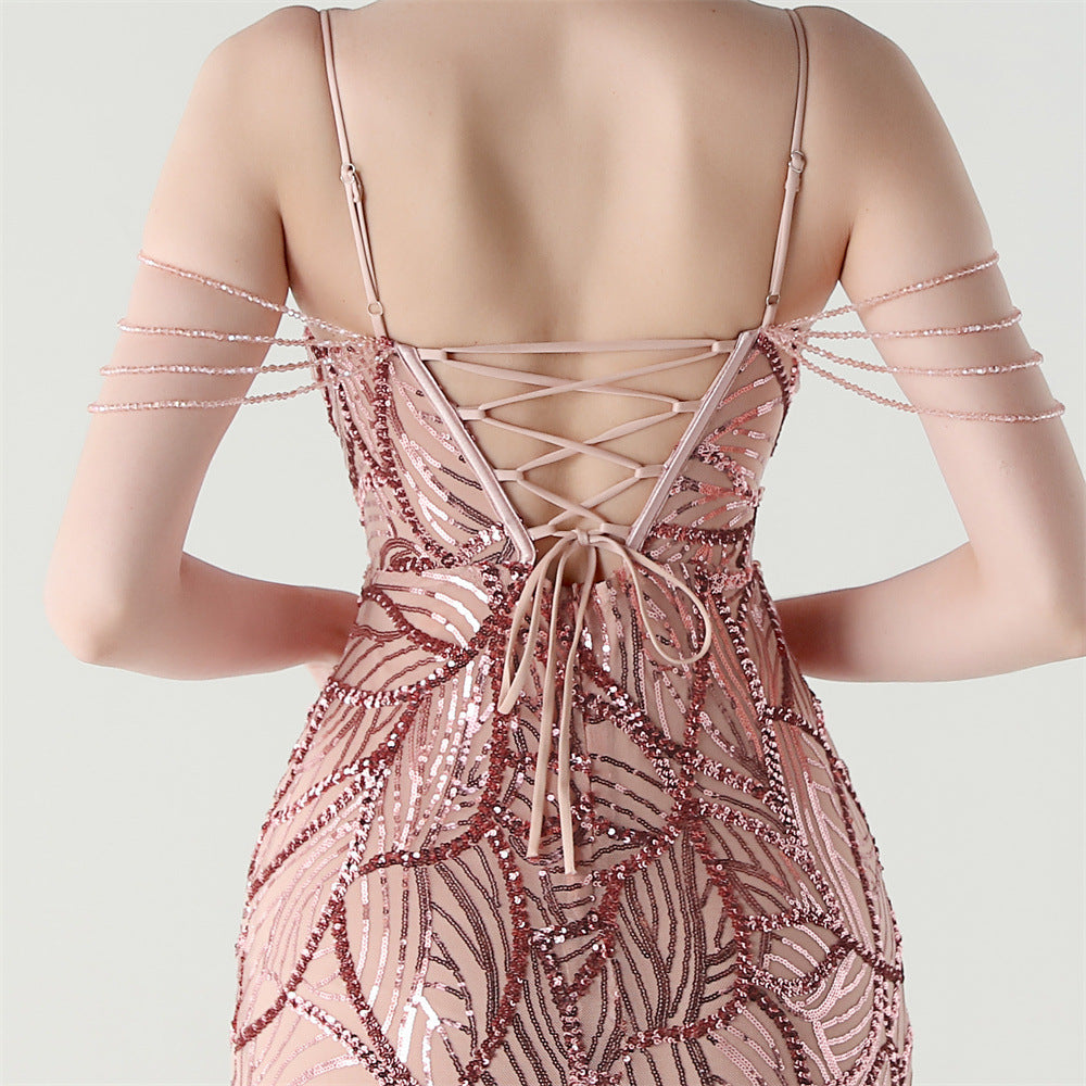 Mermaid Scales Sequin Gala Gown