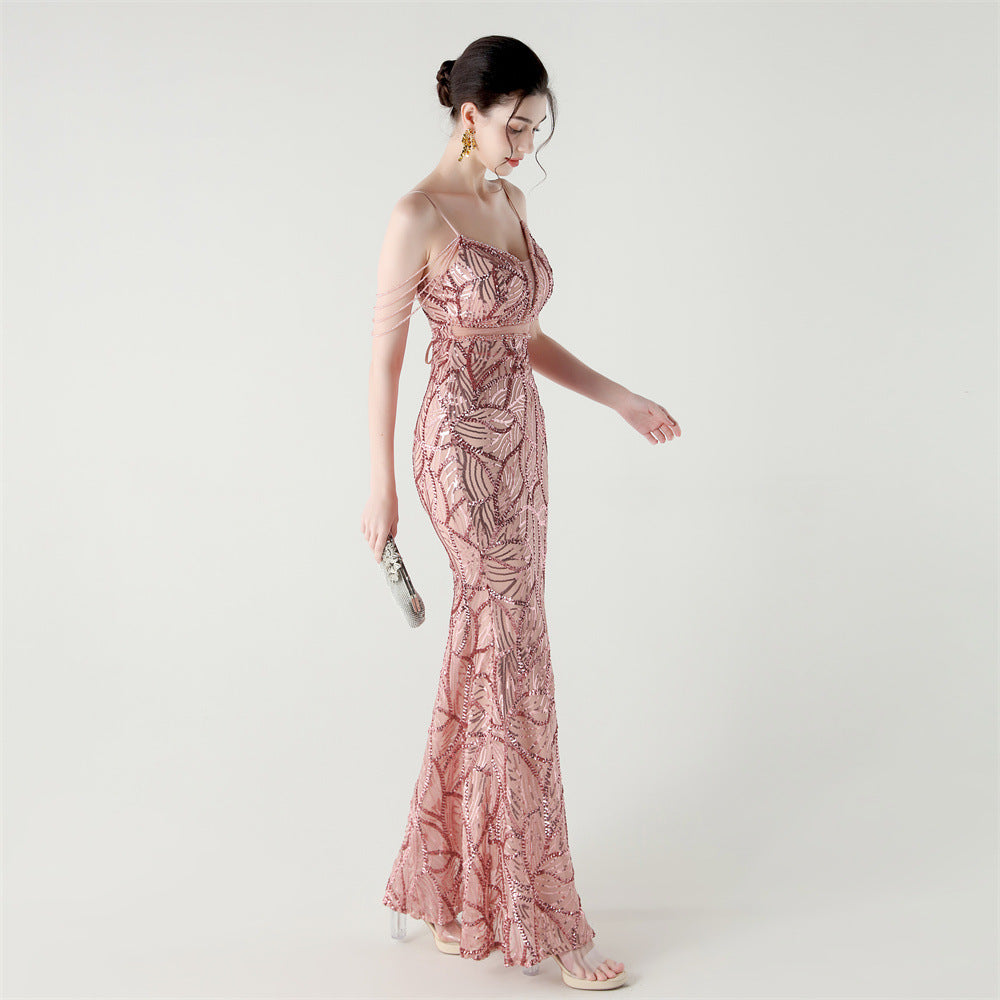 Mermaid Scales Sequin Gala Gown