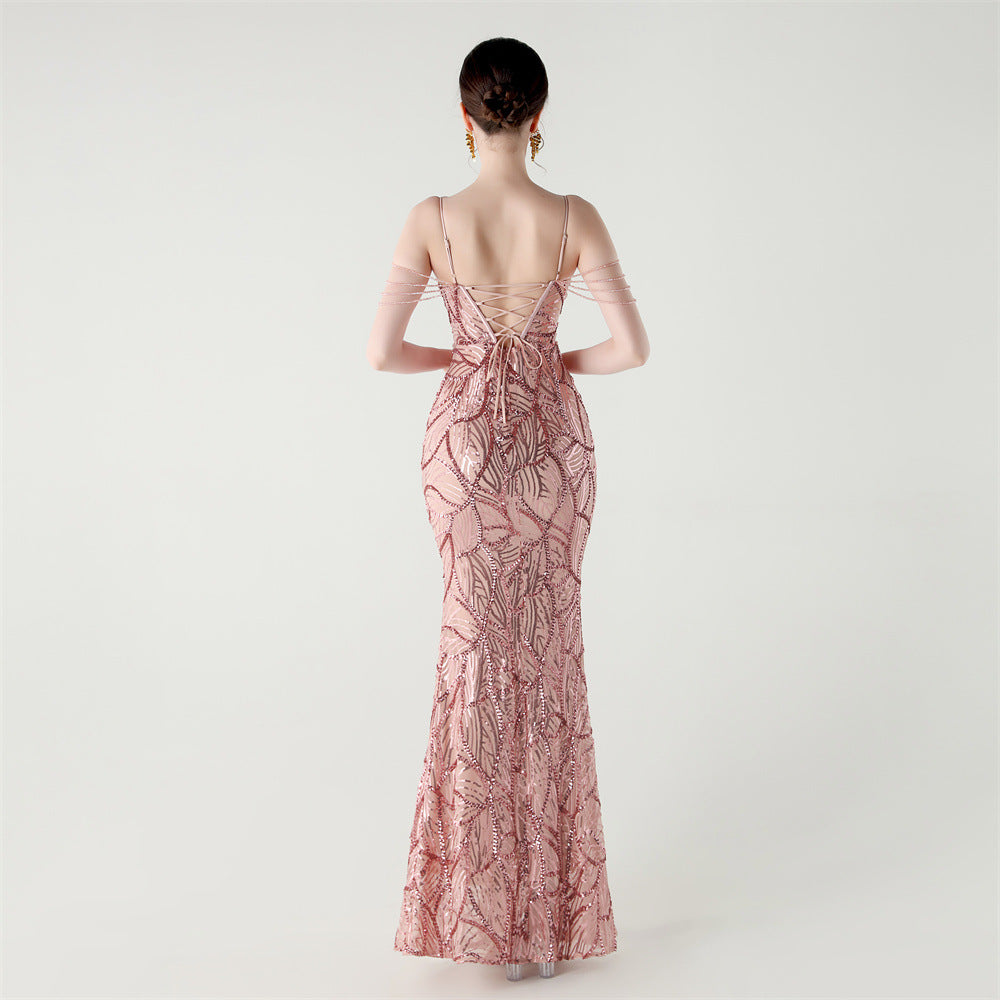 Mermaid Scales Sequin Gala Gown