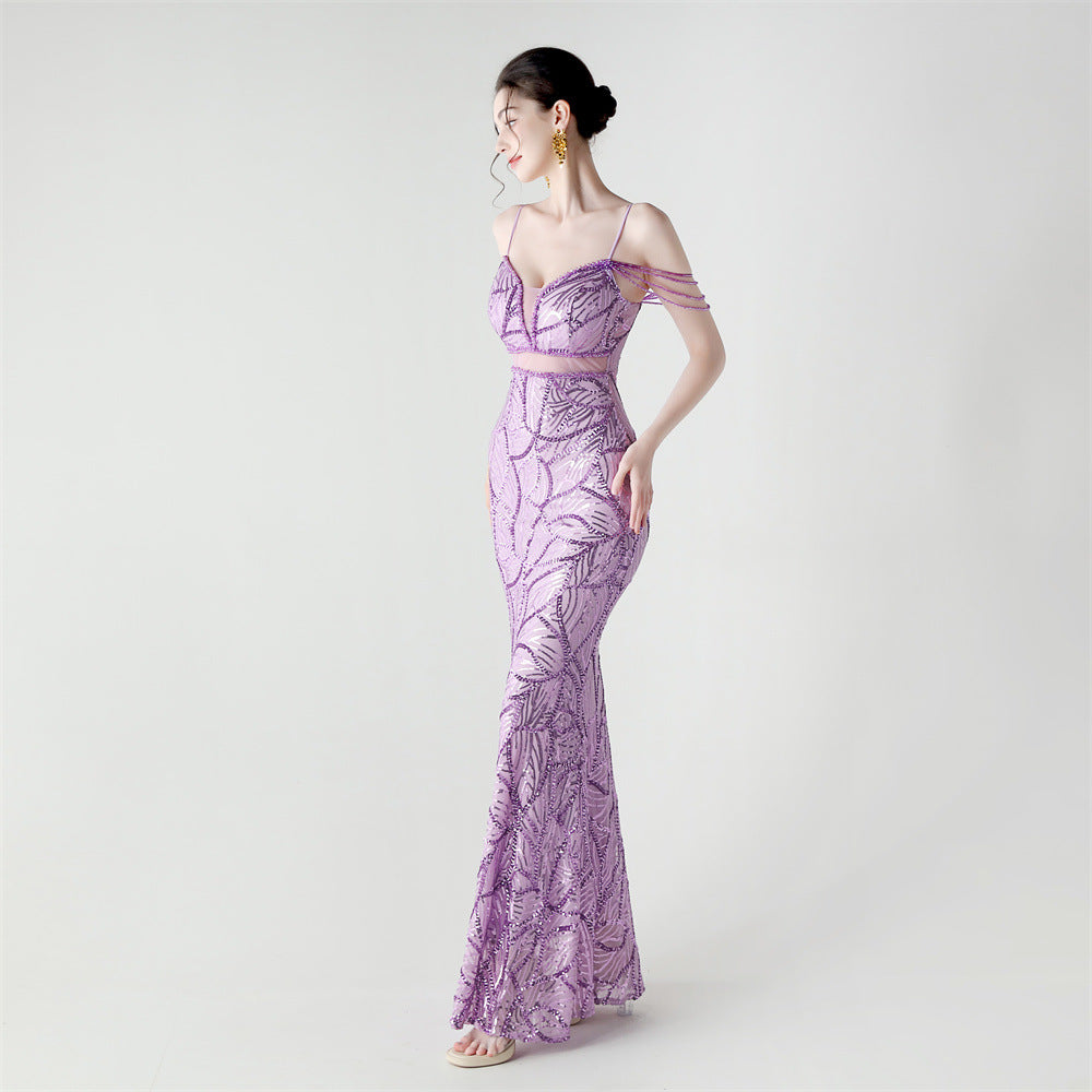 Mermaid Scales Sequin Gala Gown