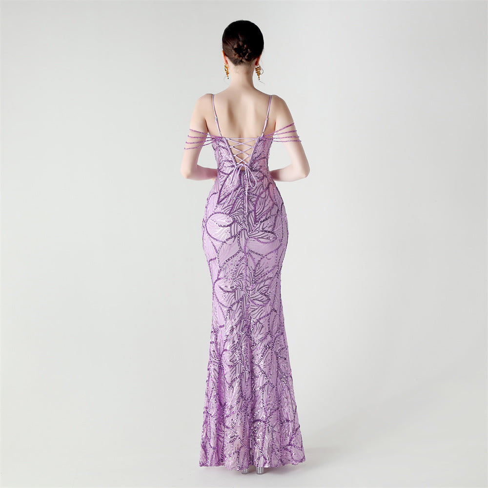 Mermaid Scales Sequin Gala Gown