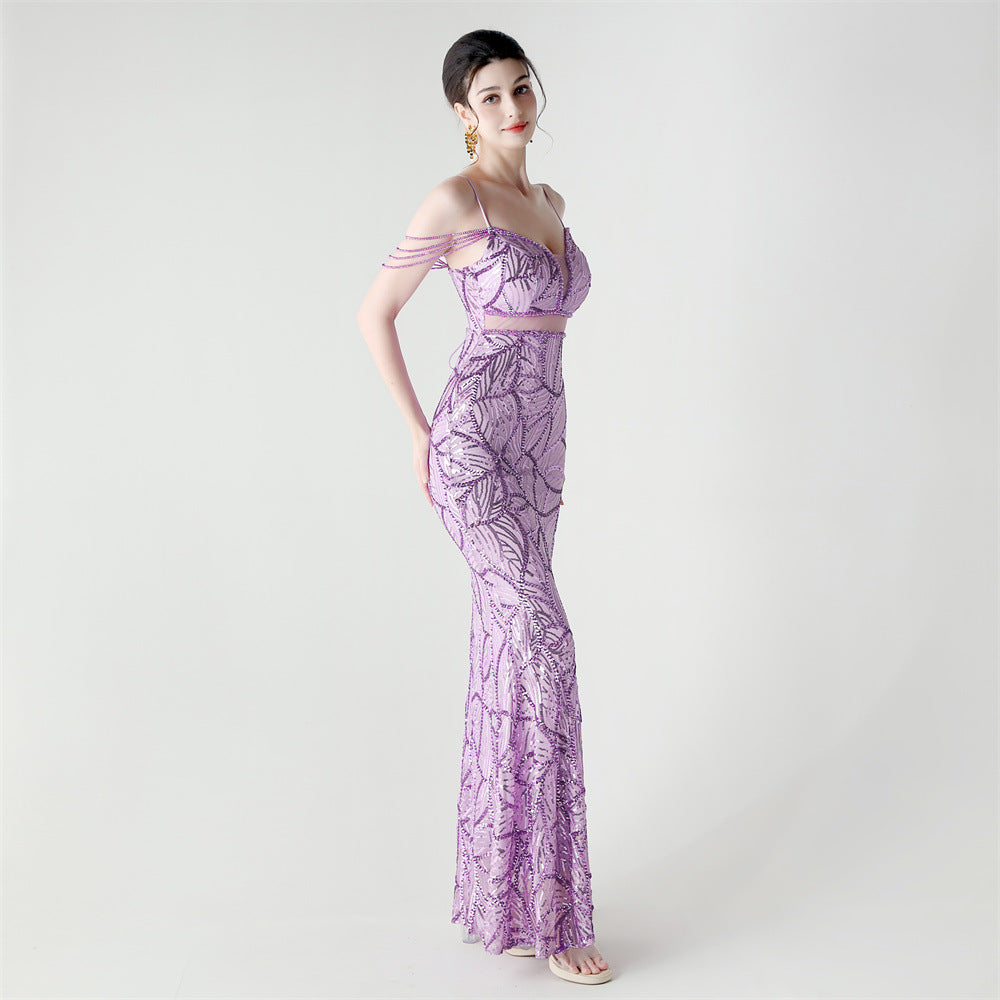 Mermaid Scales Sequin Gala Gown
