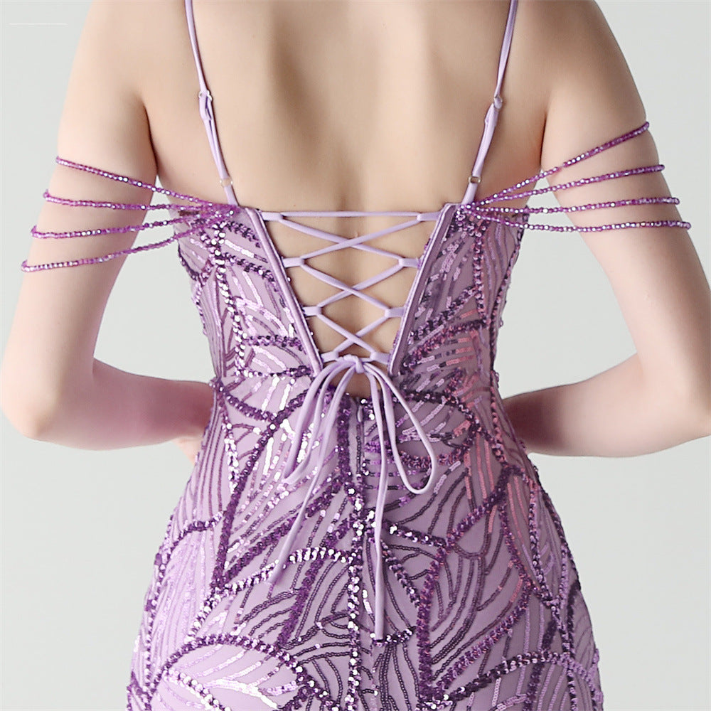 Mermaid Scales Sequin Gala Gown