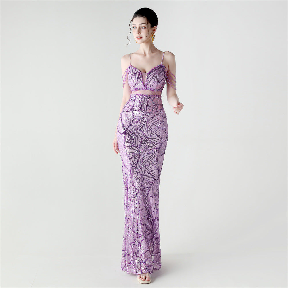 Mermaid Scales Sequin Gala Gown