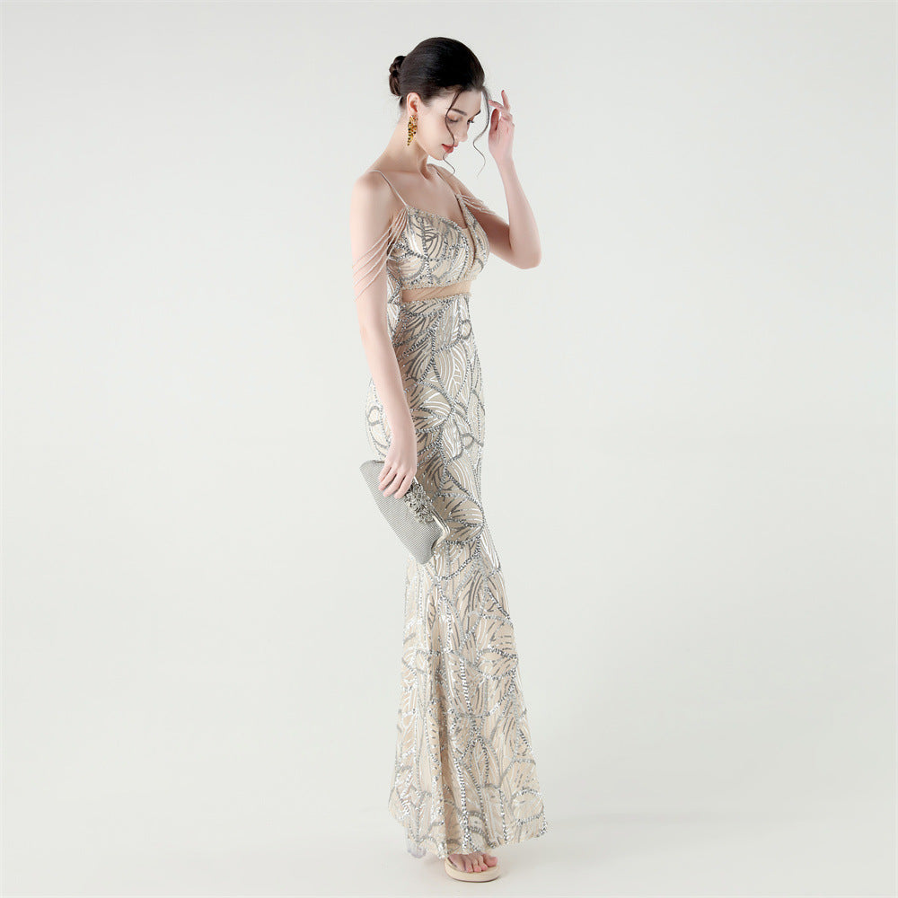 Mermaid Scales Sequin Gala Gown