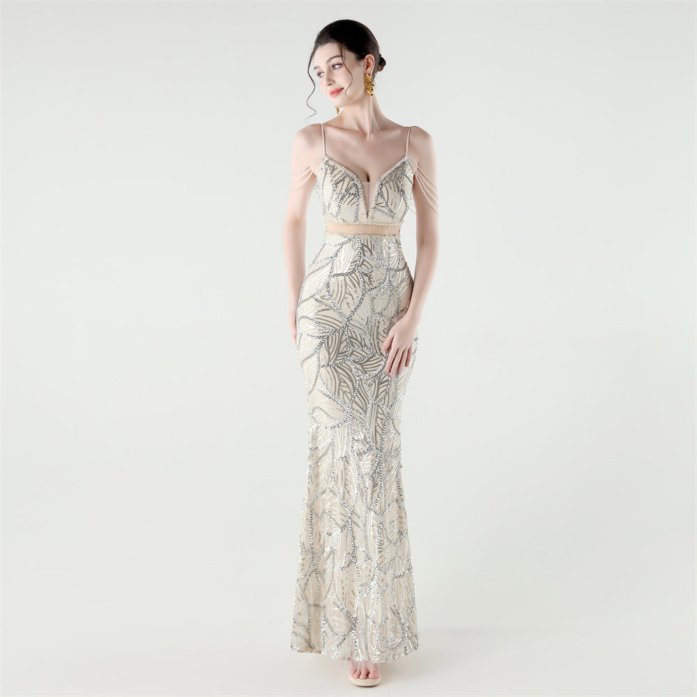 Mermaid Scales Sequin Gala Gown
