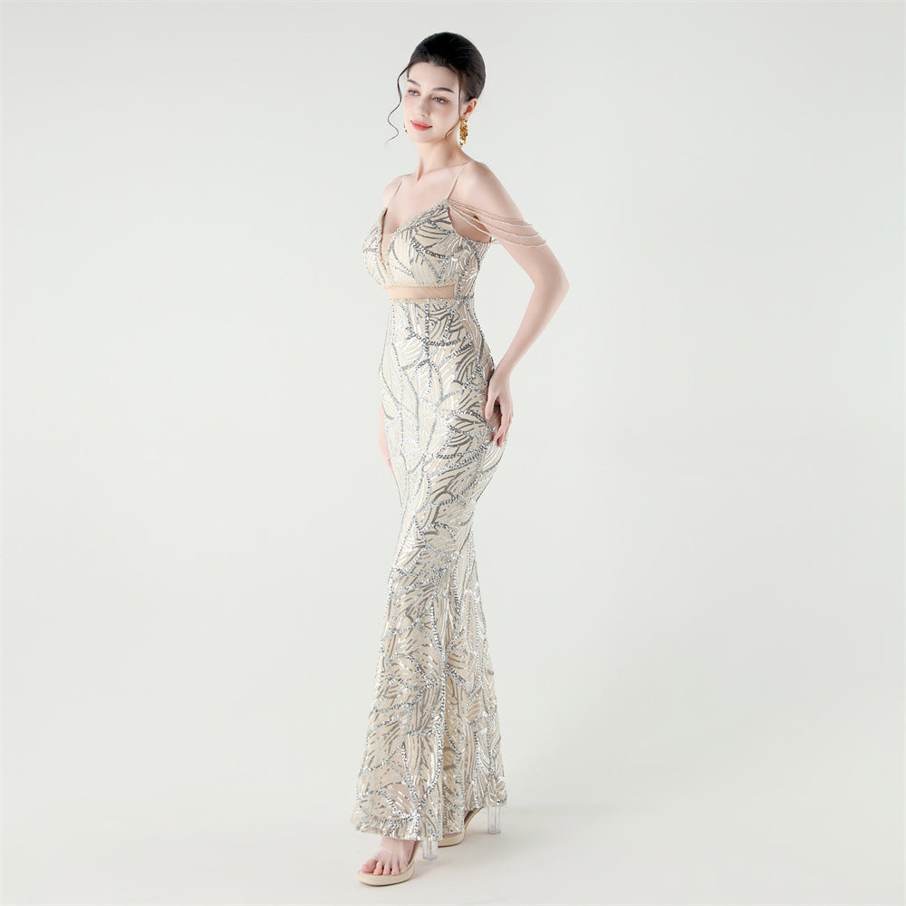 Mermaid Scales Sequin Gala Gown