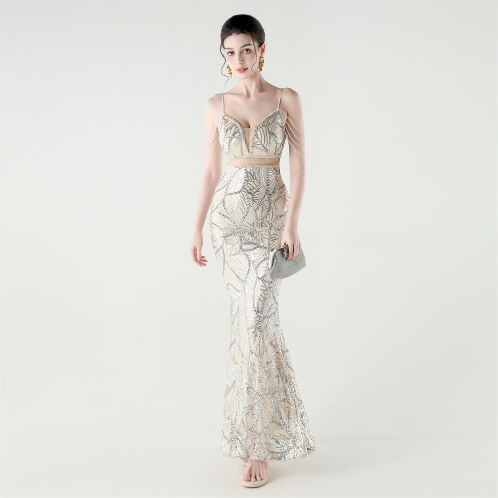 Mermaid Scales Sequin Gala Gown