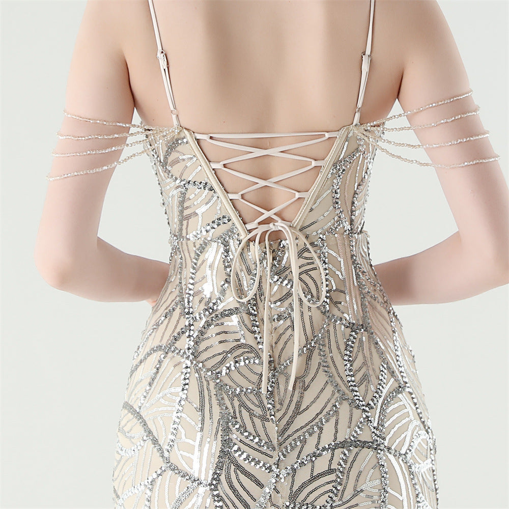 Mermaid Scales Sequin Gala Gown