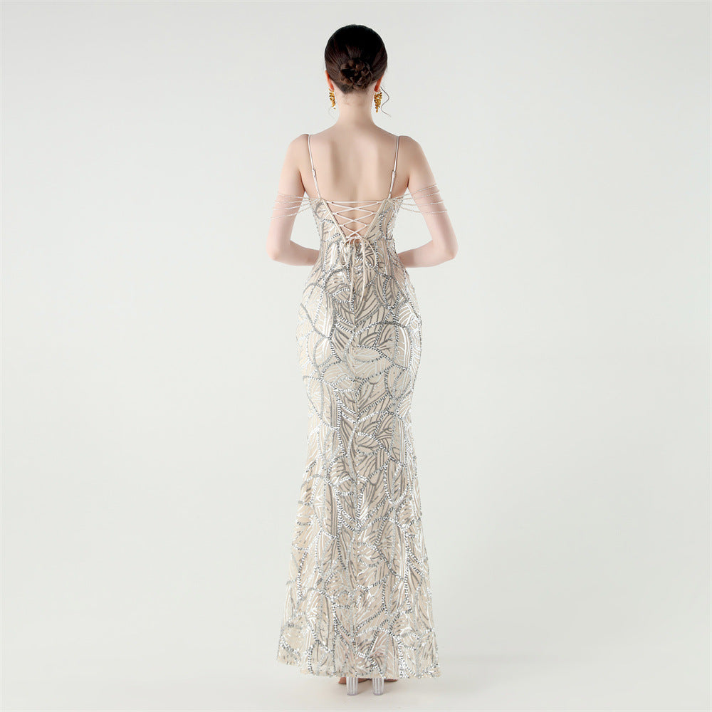 Mermaid Scales Sequin Gala Gown