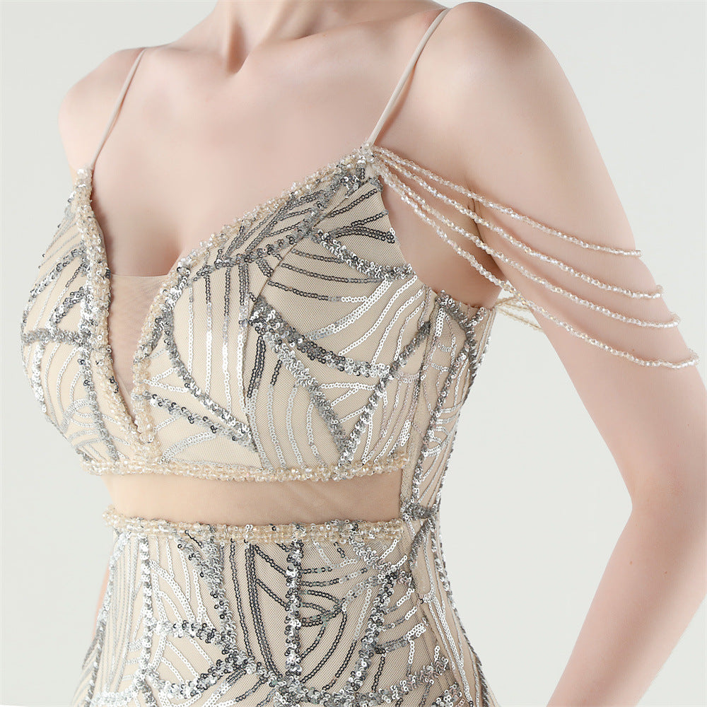 Mermaid Scales Sequin Gala Gown