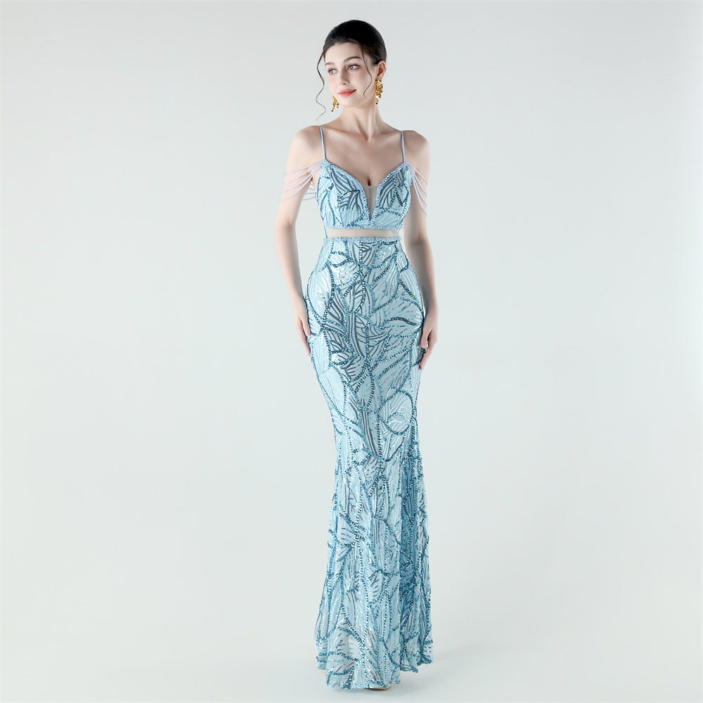 Mermaid Scales Sequin Gala Gown