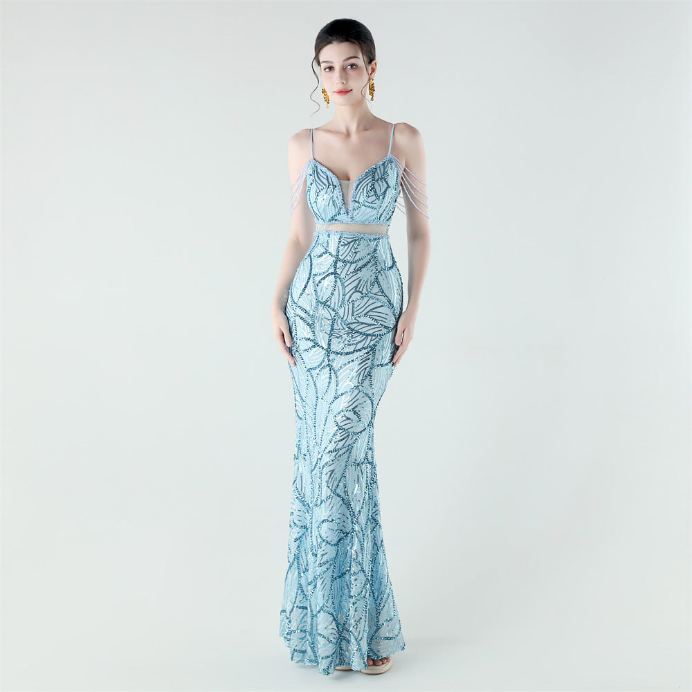 Mermaid Scales Sequin Gala Gown
