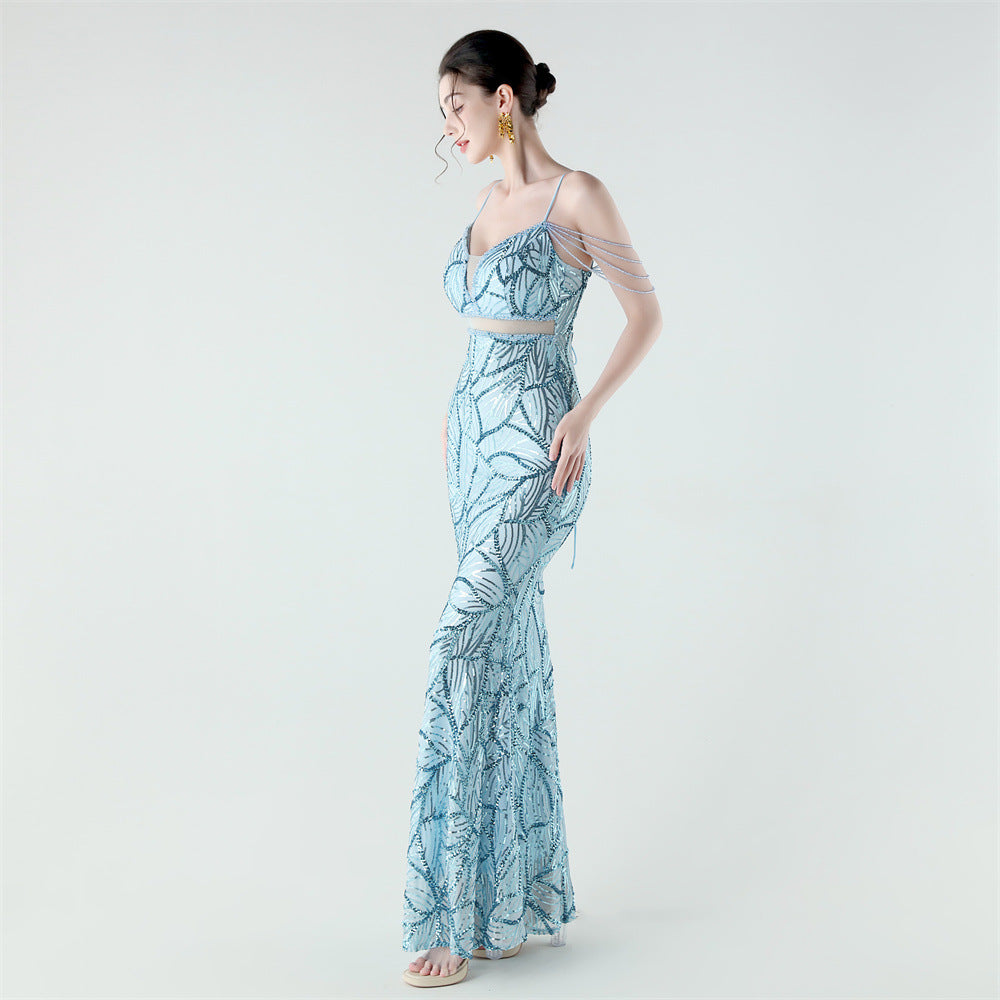 Mermaid Scales Sequin Gala Gown