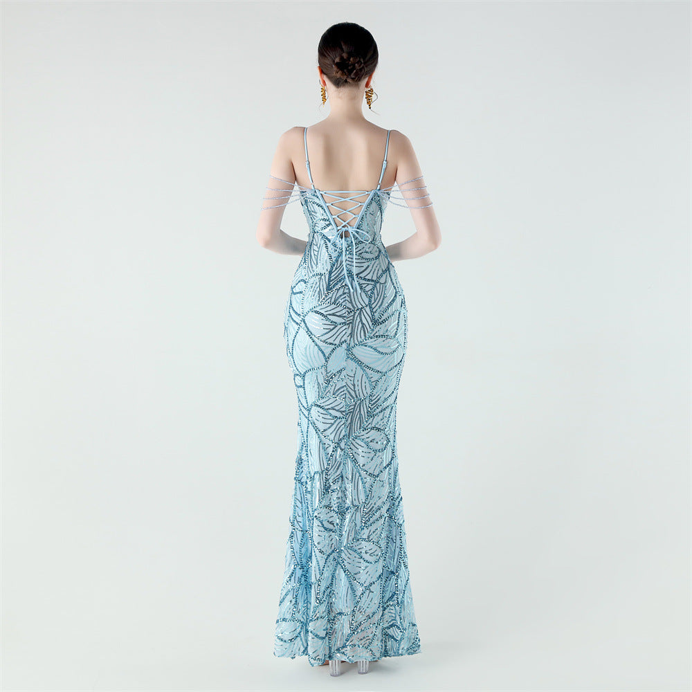 Mermaid Scales Sequin Gala Gown