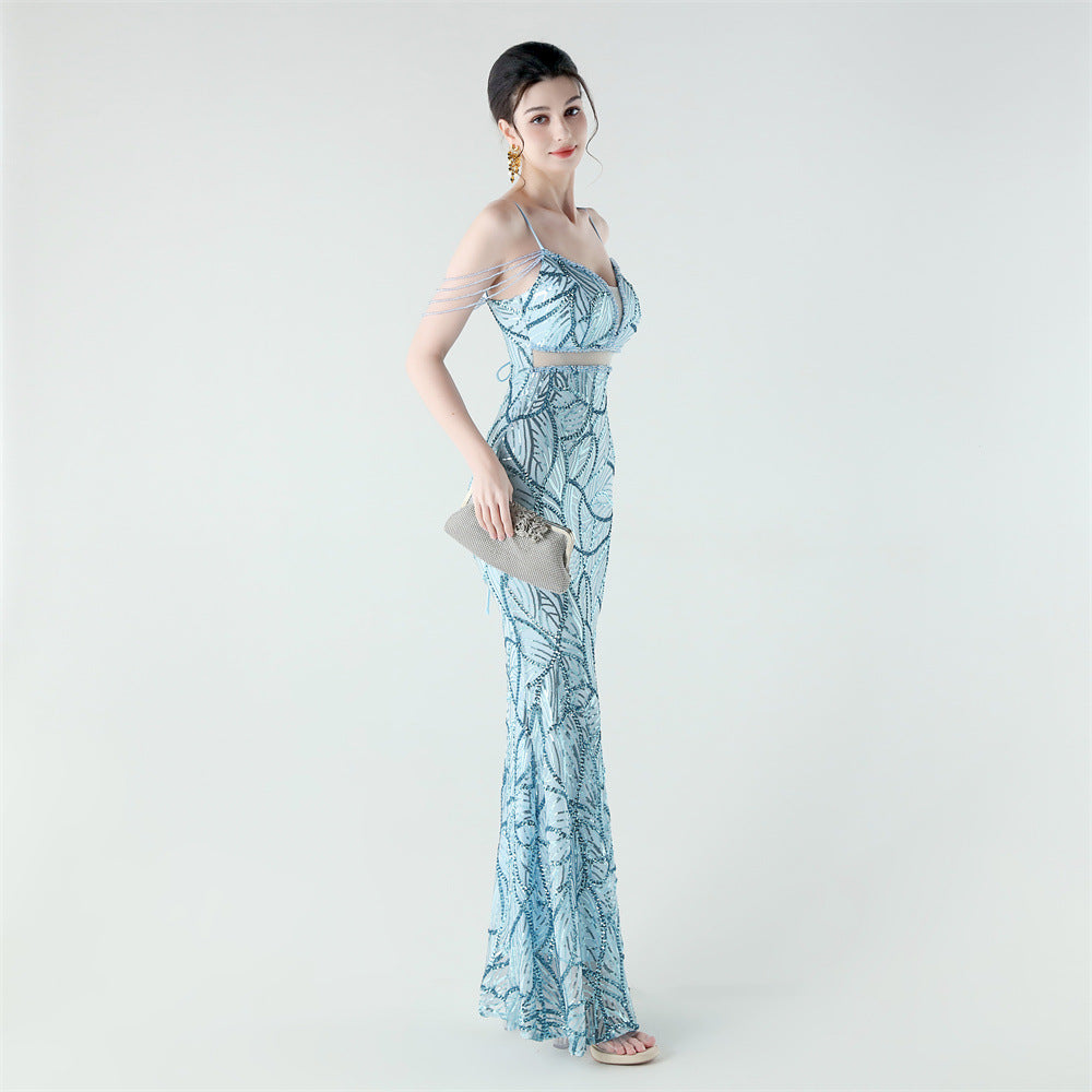 Mermaid Scales Sequin Gala Gown