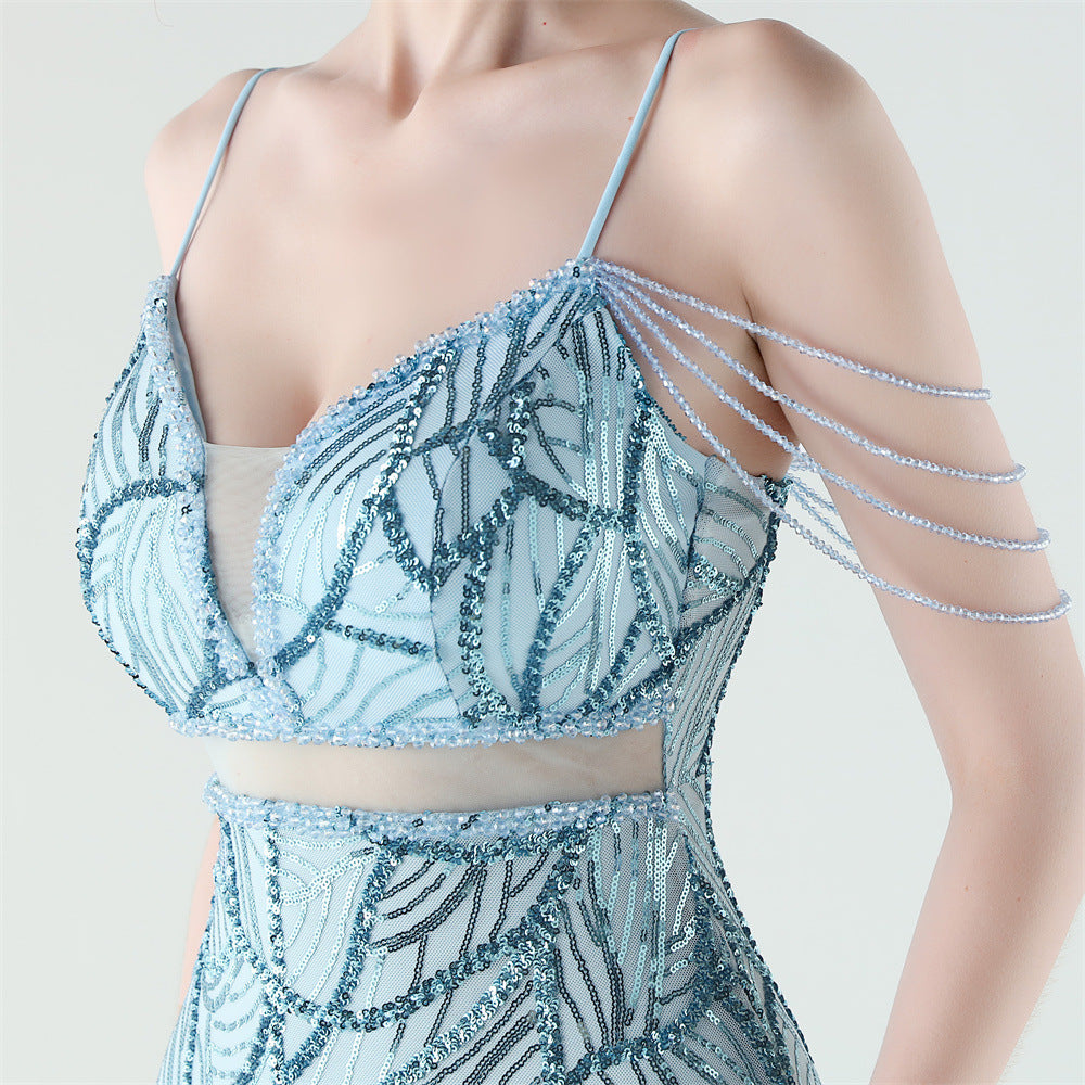 Mermaid Scales Sequin Gala Gown