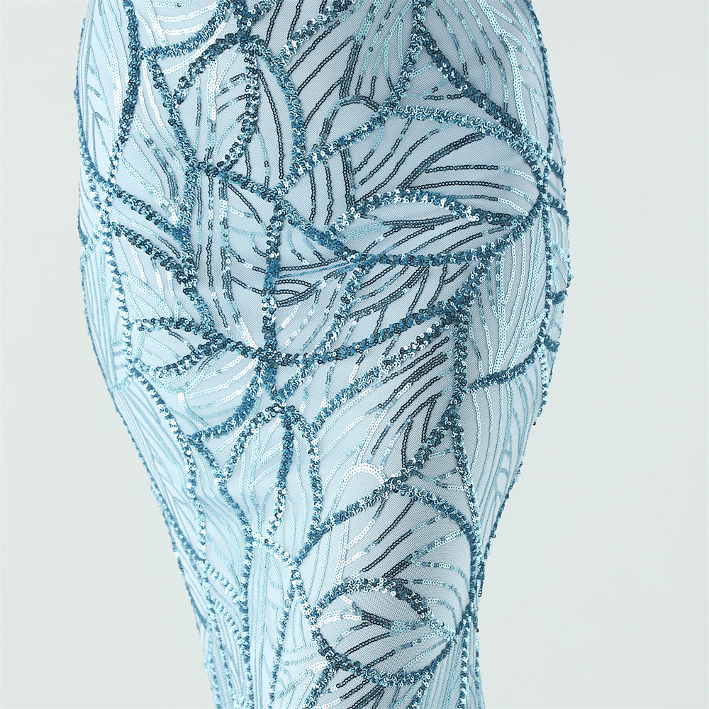 Mermaid Scales Sequin Gala Gown