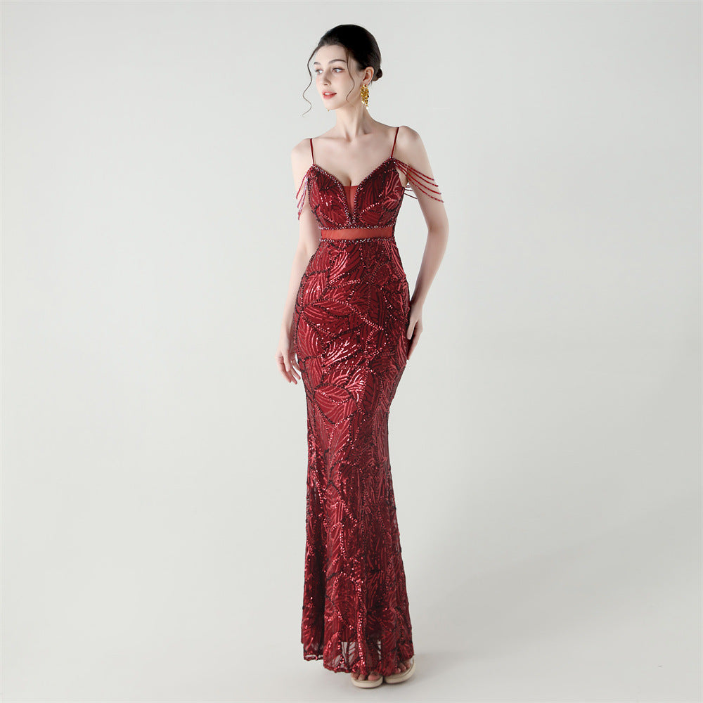 Mermaid Scales Sequin Gala Gown