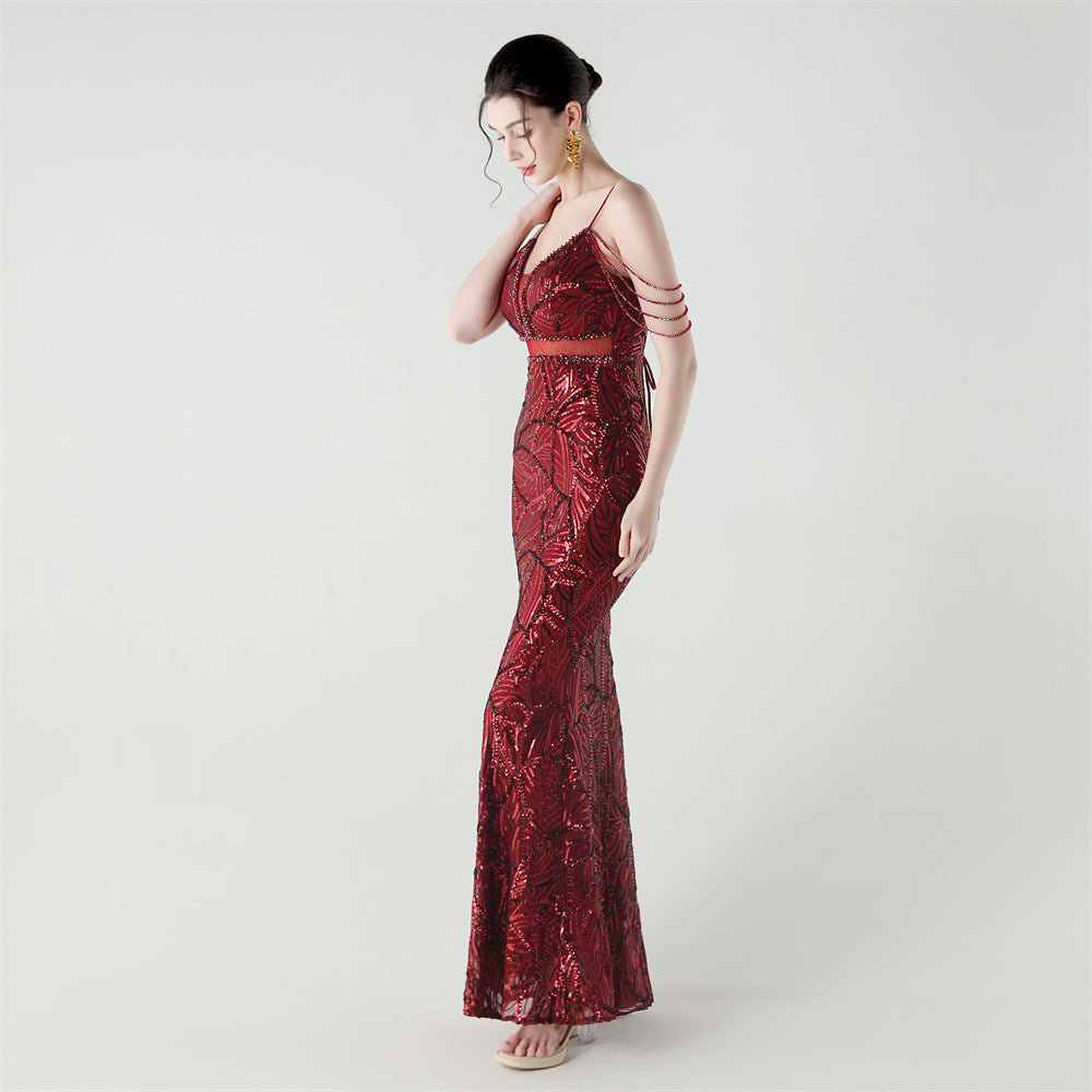 Mermaid Scales Sequin Gala Gown