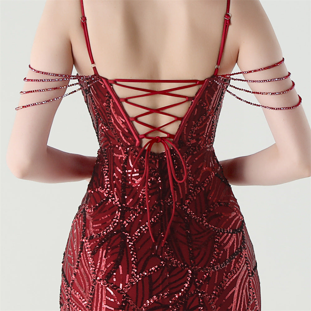 Mermaid Scales Sequin Gala Gown