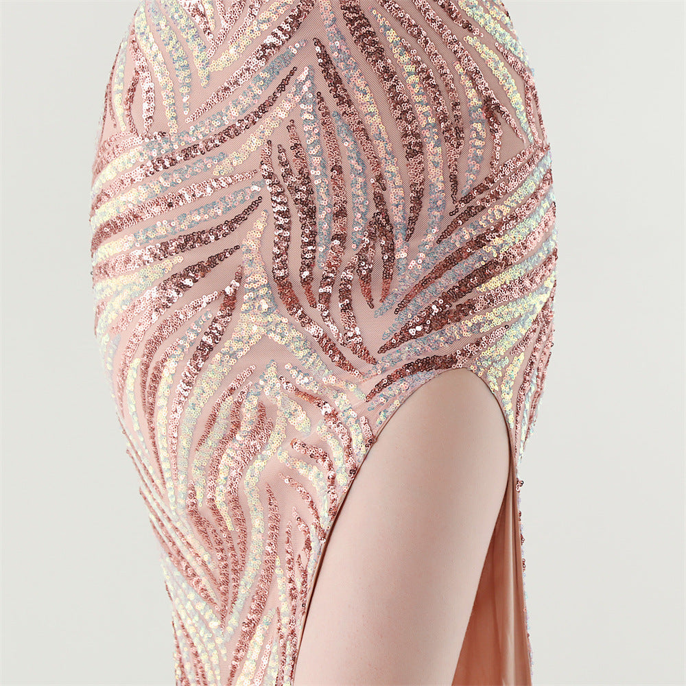 Sizzling Nightlife Enchantress Sequined Dress