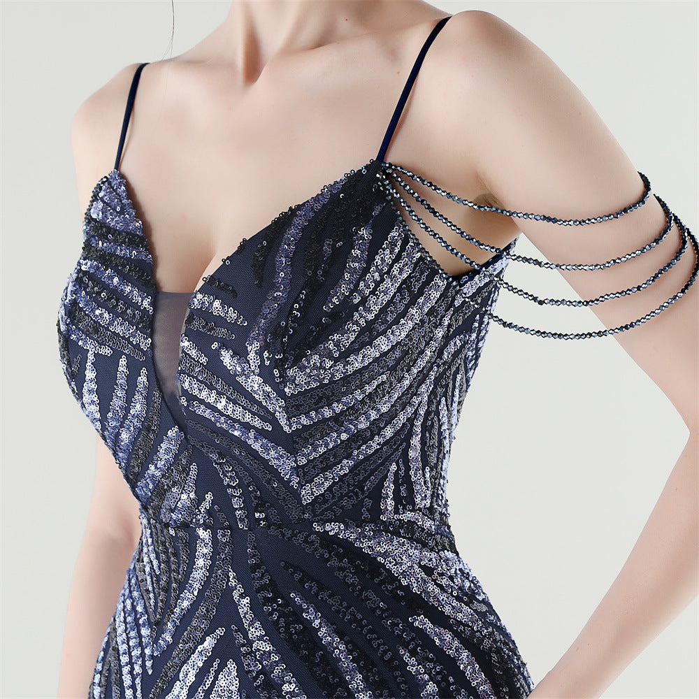 Sizzling Nightlife Enchantress Sequined Dress