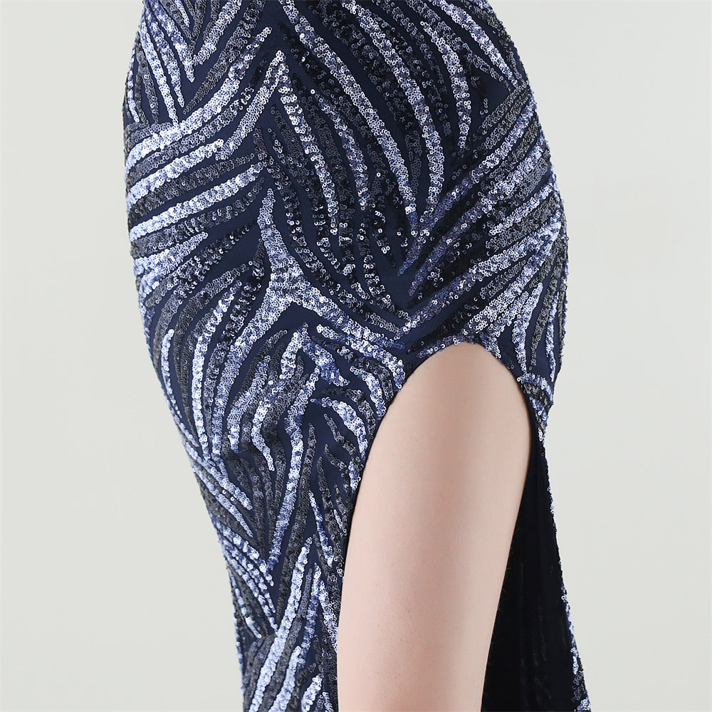 Sizzling Nightlife Enchantress Sequined Dress