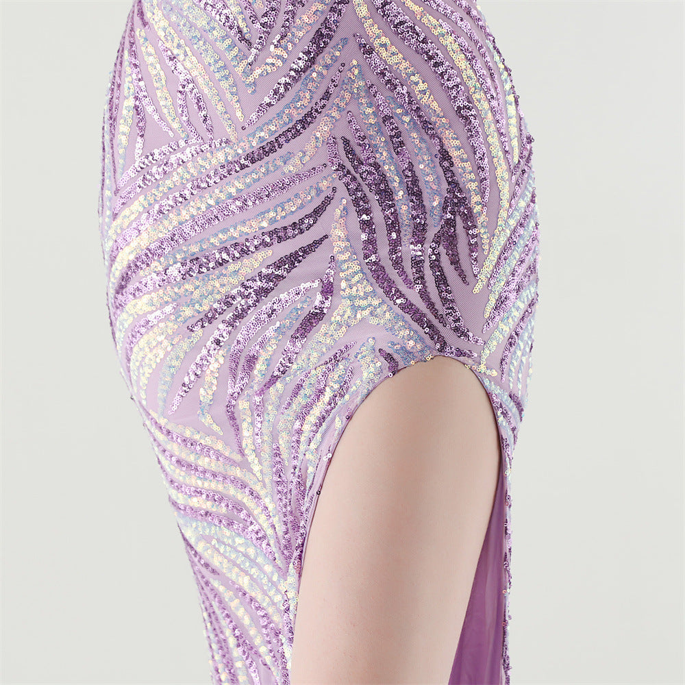 Sizzling Nightlife Enchantress Sequined Dress