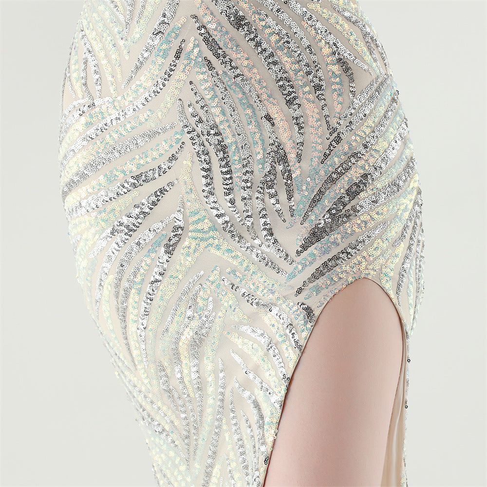 Sizzling Nightlife Enchantress Sequined Dress