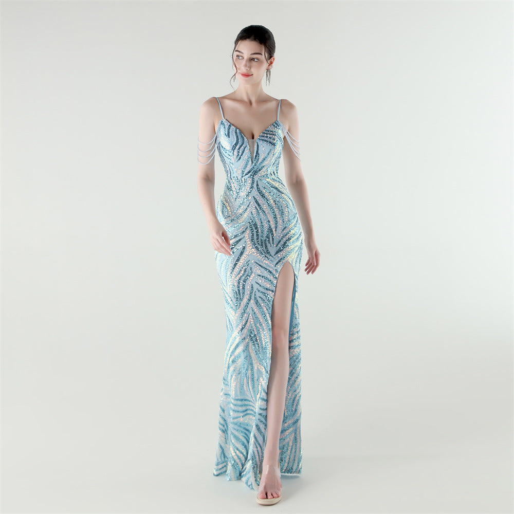 Sizzling Nightlife Enchantress Sequined Dress