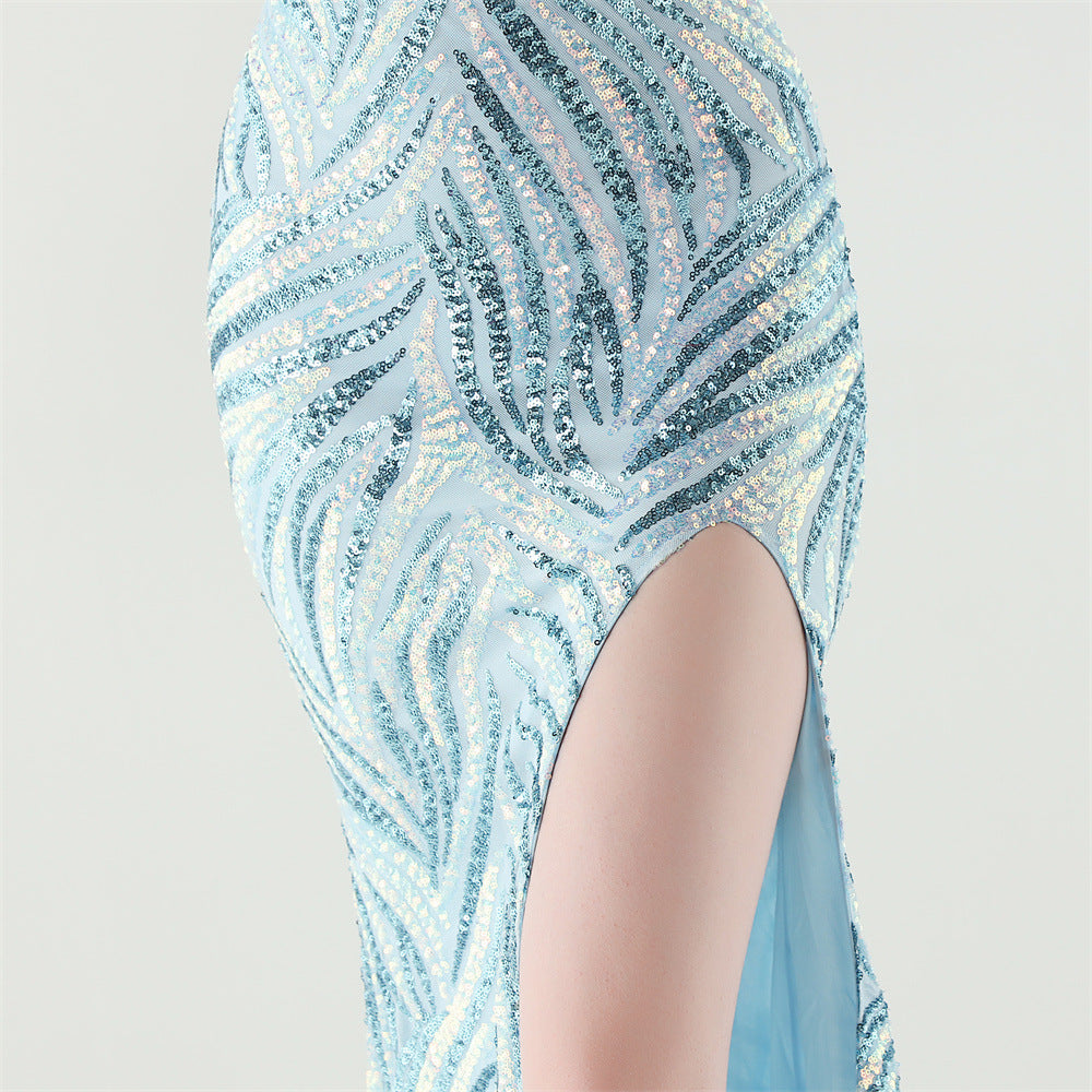 Sizzling Nightlife Enchantress Sequined Dress