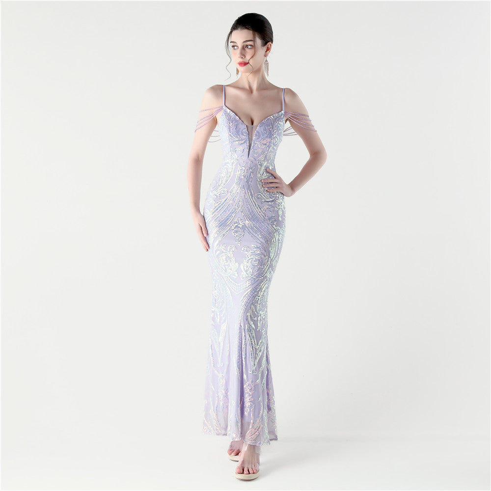 Iridescent Orchid Gown