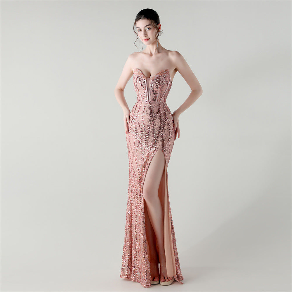 Blush Pink Starlight Serenade Sequin Gown