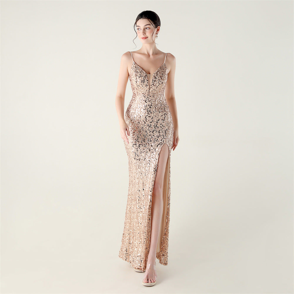 Golden Flamenco Dot Dance Dress