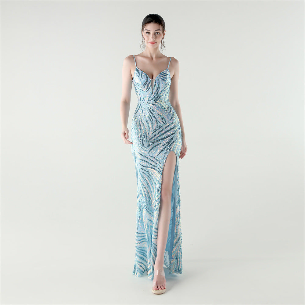 Celestial Sky Sequin Gown