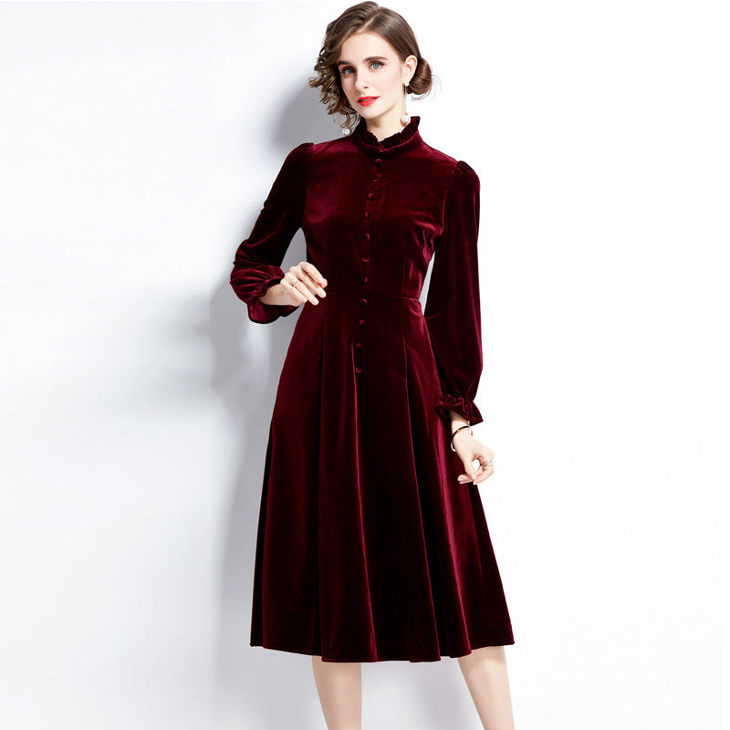 Velvet Monarch Scarlet Dress
