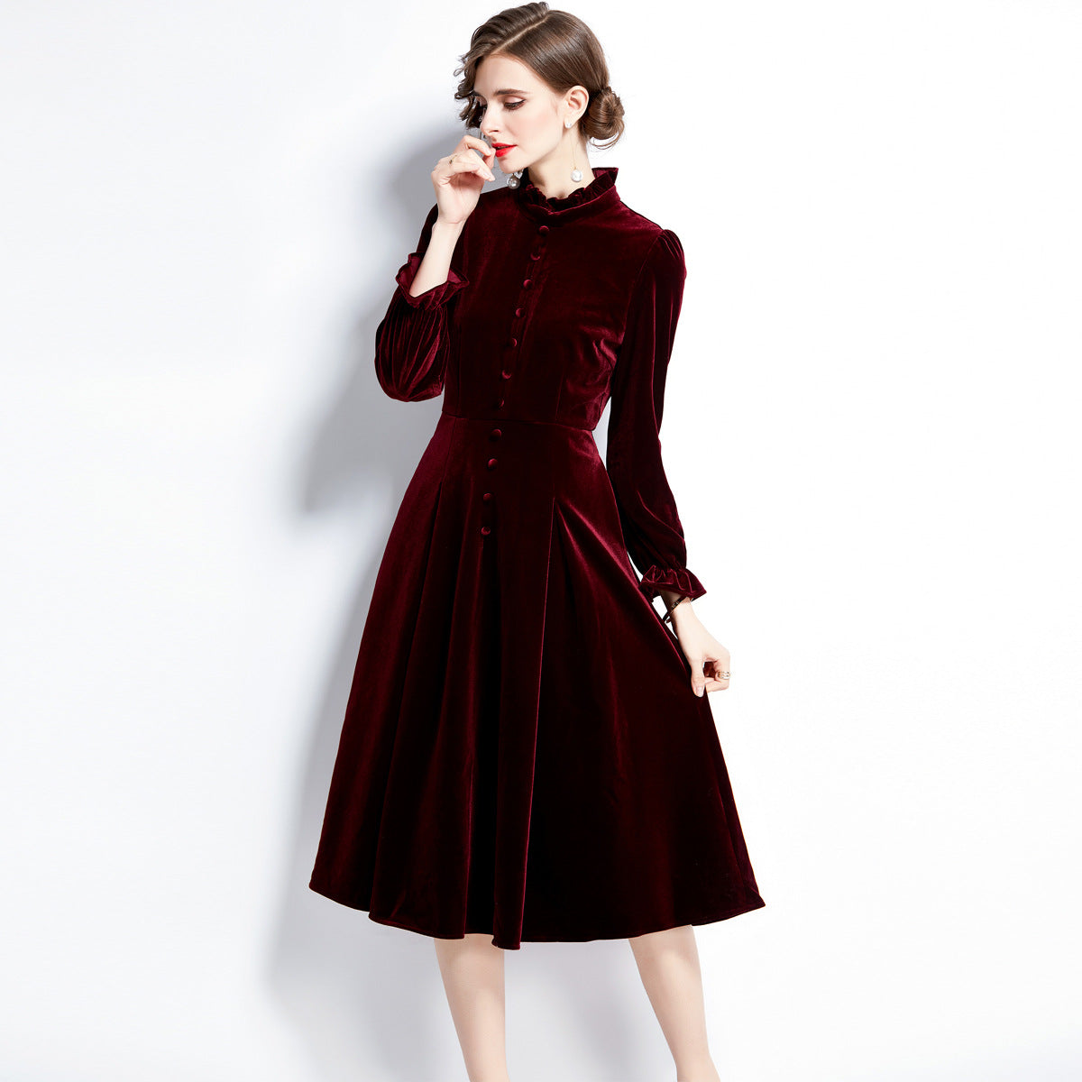 Velvet Monarch Scarlet Dress