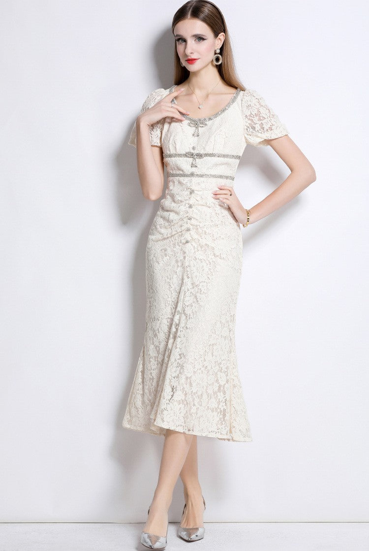 Grace Crystal Lace Dress