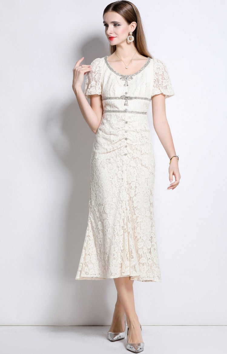 Grace Crystal Lace Dress