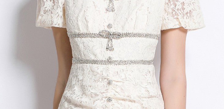 Grace Crystal Lace Dress