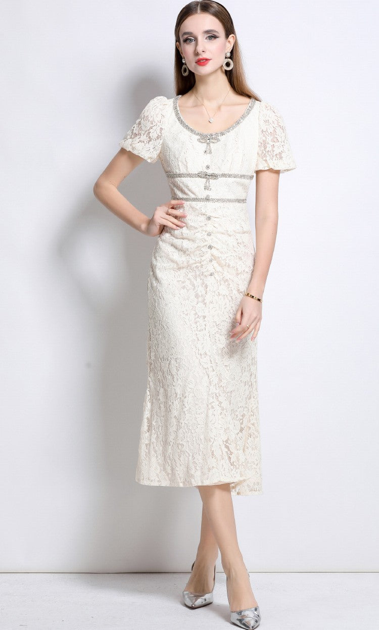 Grace Crystal Lace Dress