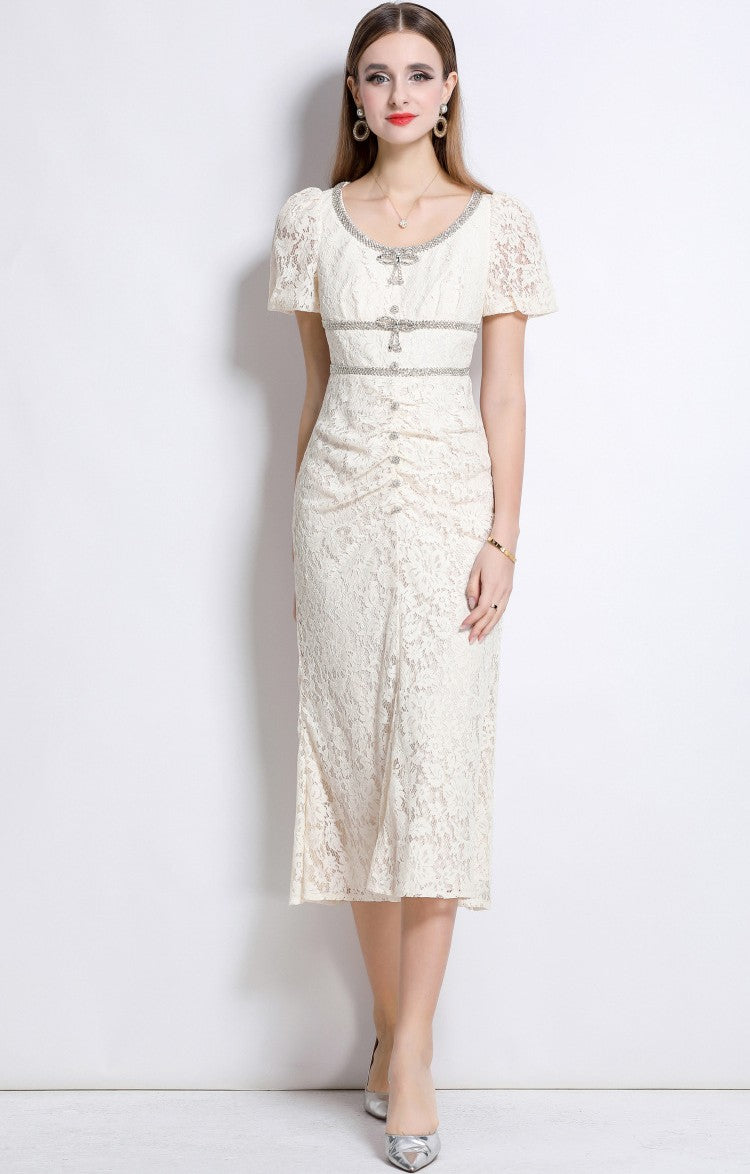Grace Crystal Lace Dress