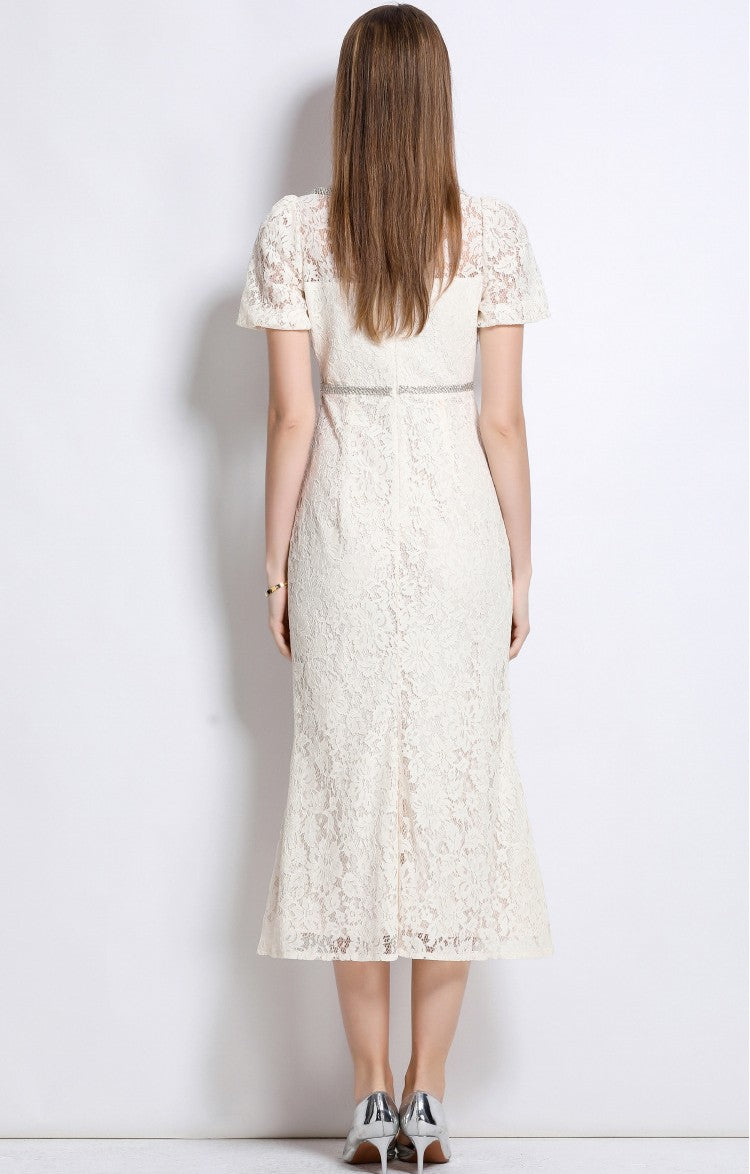 Grace Crystal Lace Dress