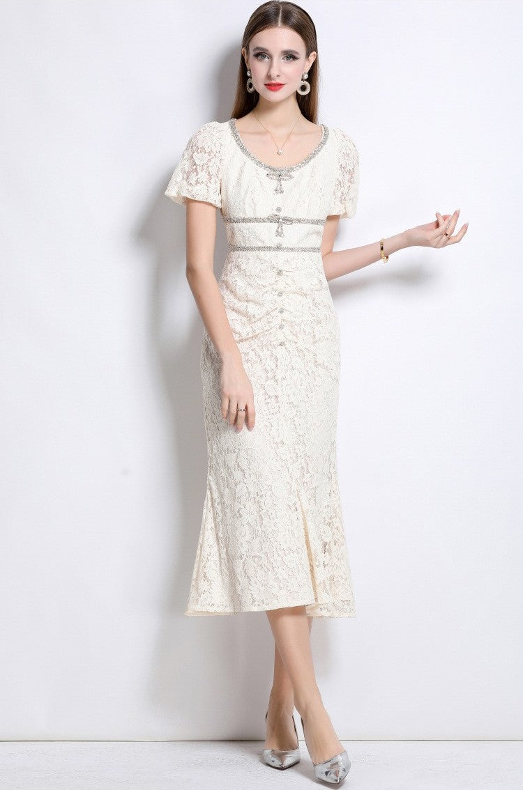 Grace Crystal Lace Dress