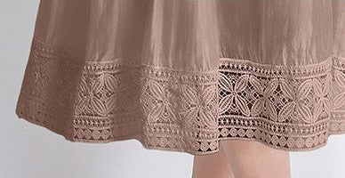 Mocha Grace Vintage Dress With Belt