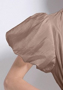 Mocha Grace Vintage Dress With Belt