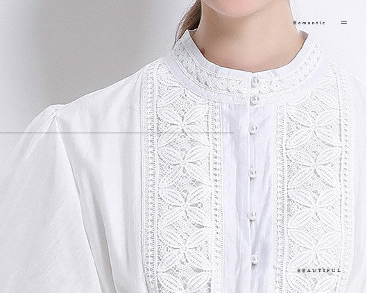 White Charm Lace Dress With Belt