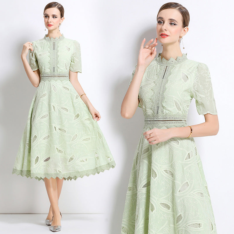 Mint Petal Lace Dress