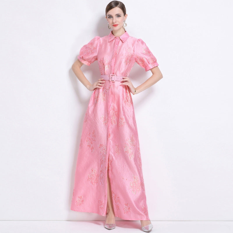 Rose Elegance Maxi Dress